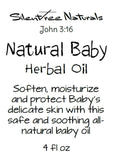 Natural Baby Herbal Oil and Salve Set - 4 fl oz-Baby Oil, 2 oz Salve - Gift Set, Baby Shower Gift, Free Shipping