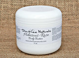 Hibiscus-Rose Body Butter, Natural Skincare - Nourish, Hydrate, Moisturizing, Emollient