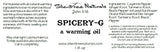Spicery-G - a warming oil - Pain Relief Oil, 1 oz Rollerball, Increase Circulation, Relieve Aches & Pains, Joint/Muscle Pain, Free Shipping