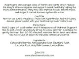 Adrenal Support Tea - 1, 2 or 4 oz, Adaptogen, Adrenal Glands Stress and Fatigue Reducing, Adaptogenic Herb, Natural Products, Free Shipping
