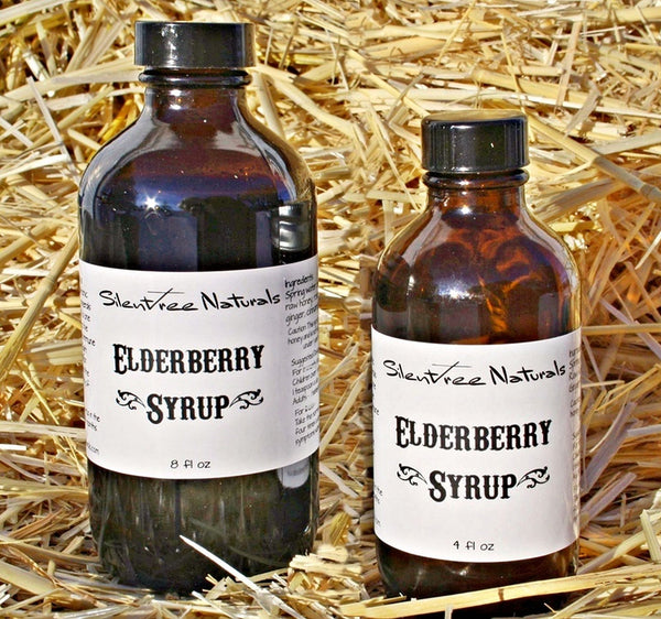 Elderberry Syrup with Raw Honey - Natural and Organic, 4 or 8 fl oz, Immunity Boosting