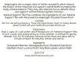 Adrenal Support Tea Plus - 1, 2 or 4 oz, Adaptogen, Adrenal Glands Stress & Fatigue Reducing, Adaptogen Herbs, Plus Rhodiola Rosea, Free Shipping