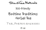 Kid-Friendly Bedtime Traditions Herbal Tea - Tea, Prayers and Kisses- .5, 2 or 3 oz, Relaxing, Soothes & Calms Nerves, Free Shipping