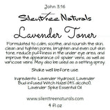 Lavender Toner - 2 fl oz, 4 fl oz, Natural Skincare, Setting Spray, Natural Astringent, Acne, Spider Veins