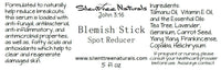 Blemish Stick Spot Reducer - 10 mL Rollerball, .5 oz Dropper Bottle - Natural Skincare, Helps Acne Breakouts, Redness, Tamanu Oil, Free Shipping