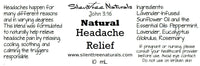 Natural Headache Relief - 10 mL Rollerball - Natural Health. Headache Pain, Tension-Anxiety Headache Relief