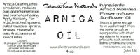 Arnica-infused Sunflower Oil - Muscle Aches & Spasms, Pulled Muscles, Sprains, Bruises, Inflammation, Organic, Free Shipping