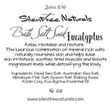 Bath Salt Soak - Eucalyptus - Natural Skincare, Detox, Invigorating, All Natural, Magnesium-Rich Salts, 1 lb
