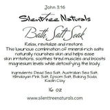 Bath Salt Soak - Unscented - Natural Skincare, Detox, Calming-Relaxing, All Natural, Magnesium-Rich Salt, 1 lb