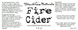 Fire Cider - 4 and 8 fl oz, All-Natural, Organic, Immune-Boosting, Oxymel, Cold and Flu, Master Tonic, Spicy, Free Shipping