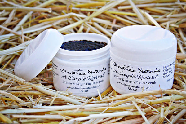 A Simple Revival Coffee & Argan Facial Scrub - Natural Skincare, Organic Facial Scrub, Exfoliating Scrub