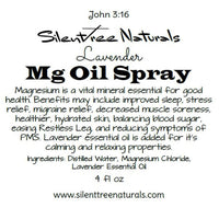 Lavender Magnesium Oil Spray - Natural Skincare, All-Natural, Stress Relief, Migraine Relief