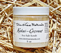 Kukui-Coconut Sea Salt Scrub - Natural Skincare, Kukui Nut Oil, Coconut Oil Scrub, Sea Salt, All-Natural